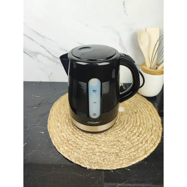 Електрочайник 1,7л 2000Вт пластик Black MR-035 ᐉ MR-035 Black - - класная цена в ProPosud
