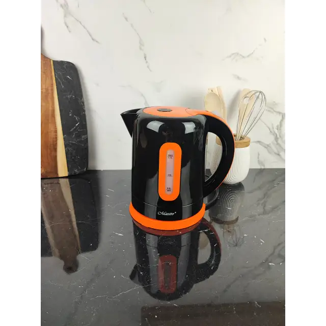 Електрочайник 1,7л 2000Вт пластик Black MR-040 ᐉ MR-040 Black - - класная цена в ProPosud