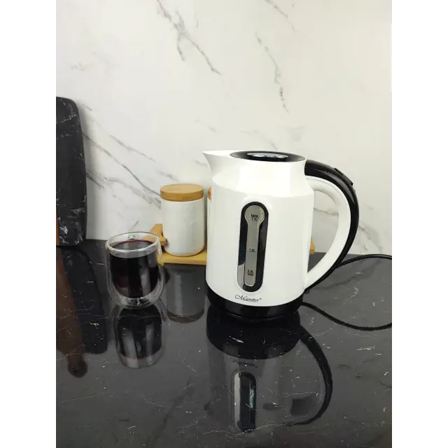 Електрочайник 1,7л 2000Вт пластик White MR-041 ᐉ MR-041 White - - класна ціна в ProPosud