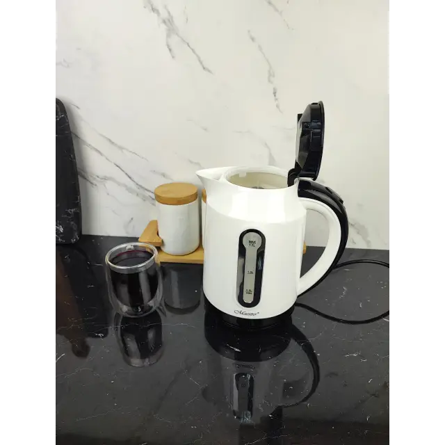 Електрочайник 1,7л 2000Вт пластик White MR-041 ᐉ MR-041 White - - класна ціна в ProPosud