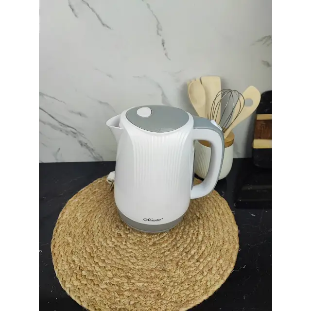 Електрочайник 1,7л 2000Вт пластик White MR-042 ᐉ MR-042 White - - класна ціна в ProPosud