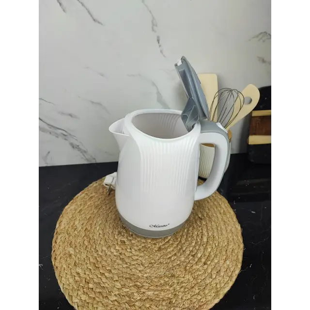 Електрочайник 1,7л 2000Вт пластик White MR-042 ᐉ MR-042 White - - класна ціна в ProPosud