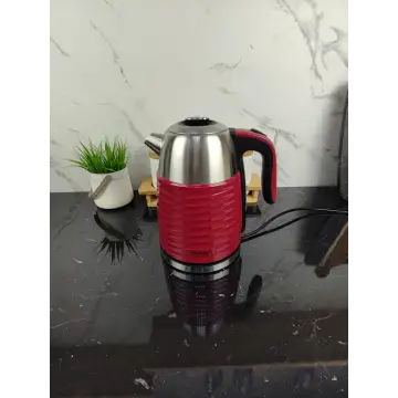 Електрочайник 1,7л 2200Вт пластик/метал Red MR-051 ᐉ MR-051 Red - - класна ціна в ProPosud