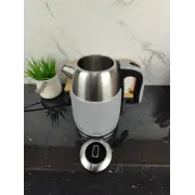 Електрочайник 1,7л 2200Вт пластик/метал Grey MR-051 ᐉ MR-051 Grey - - класна ціна в ProPosud