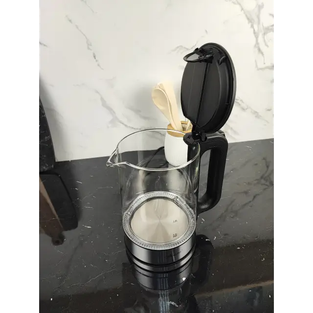 Електрочайник 1,7л 2200Вт скло Black MR-053 ᐉ MR-053 Black - - класная цена в ProPosud