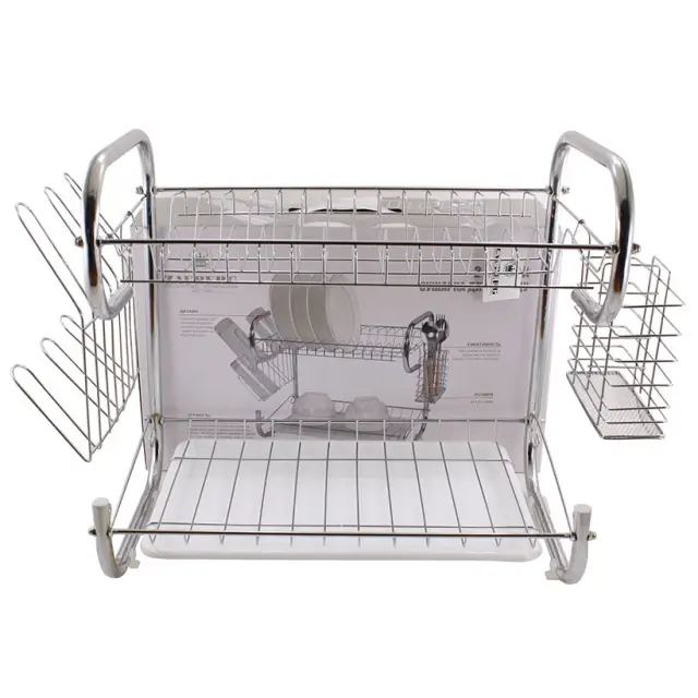 DN0850 Сушка для посуды 2-х уровневая 50*25*36см ᐉ DN0850 - - класная цена в ProPosud