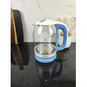 Електрочайник 1,7л 2000Вт скло Blue MR-056 ᐉ MR-056 Blue - - класна ціна в ProPosud