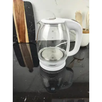 Електрочайник 1,7л 2200Вт скло White MR-063 ᐉ MR-063 White - - класна ціна в ProPosud