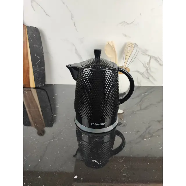 Електрочайник 1,5л 1500Вт кераміка Black MR-069 ᐉ MR-069 Black - - класная цена в ProPosud
