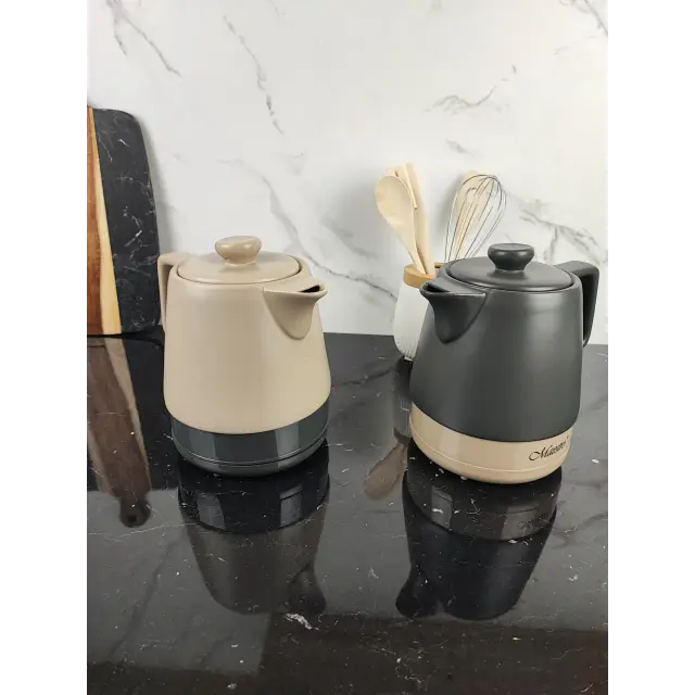 Електрочайник 1,0л 1000Вт кераміка Beige MR-071 ᐉ MR-071 Beige - - класна ціна в ProPosud