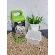 Терка 4-х сторонняя 21см нерж.сталь с контейнером 7202 ᐉ 7202 - - класная цена в ProPosud