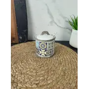 Цукорниця 300мл з ложкою кераміка Holiday in Porto MR-20005-09 ᐉ MR-20005-09 - - класна ціна в ProPosud