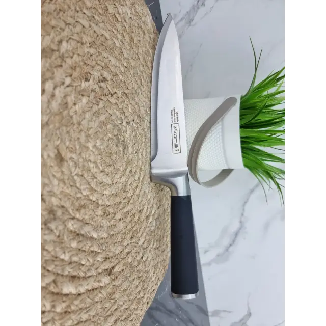 Ніж шеф-кухар 20см нерж.сталь ручка soft touch порожниста 5190 ᐉ 5190 - - класна ціна в ProPosud