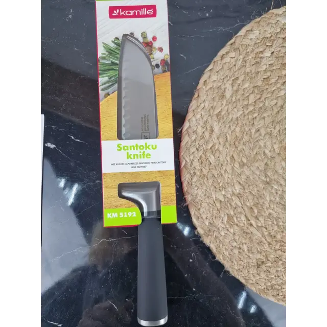 Ніж сантоку 16см нерж.сталь ручка soft touch 5192 ᐉ 5192 - - класна ціна в ProPosud