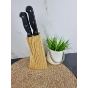 Набір ножів 6-пр. нерж.сталь на дерев'яній підставці 5121 ᐉ 5121 - - класна ціна в ProPosud