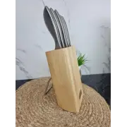 Набір ножів 6-пр. нерж.сталь на дерев'яній підставці 5133 ᐉ 5133 - - класна ціна в ProPosud