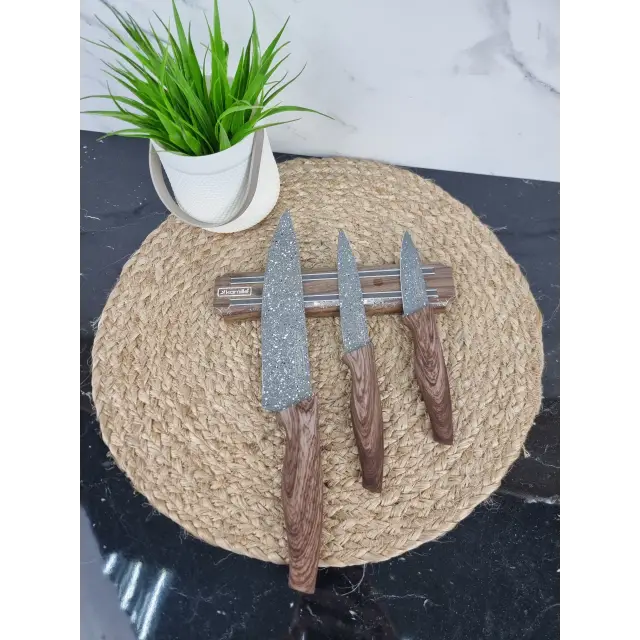 Набір ножів 4-пр. нерж.сталь на магнітному тримачі 5148 ᐉ 5148 - - класна ціна в ProPosud