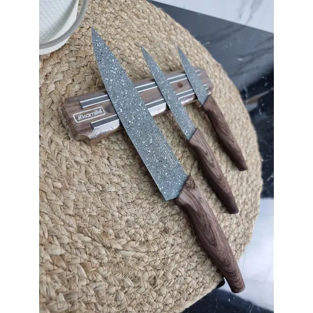 Набір ножів 4-пр. нерж.сталь на магнітному тримачі 5148 ᐉ 5148 - - класна ціна в ProPosud