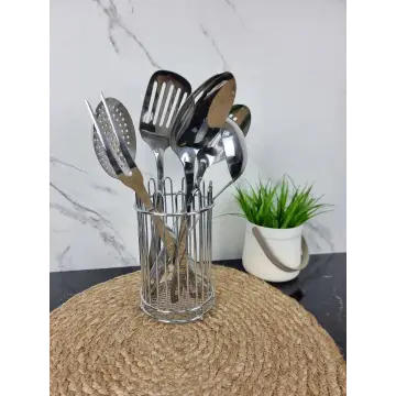 Набор кухонных принадлежностей 7-пр. нерж.сталь с подставкой 5233 ᐉ 5233 - - класная цена в ProPosud