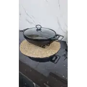 Мармит 3,5л 43см овальный керамический стекл.крышка черный 6430 ᐉ 6430 - - класная цена в ProPosud