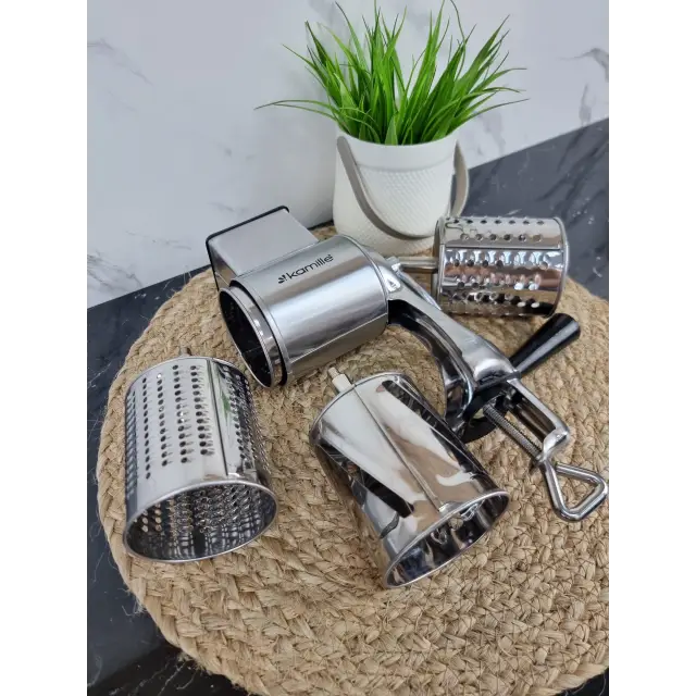 Терка универсальная механическая 4в1 нерж.сталь 6512 ᐉ 6512 - - класная цена в ProPosud