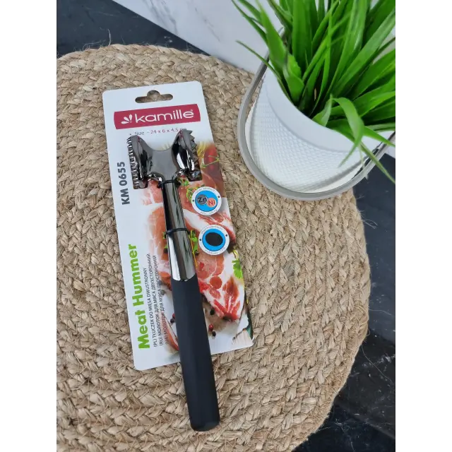 Молоток для відбивання м'яса 24*6*4.5см цинковий сплав 0655 ᐉ 0655 - - класна ціна в ProPosud