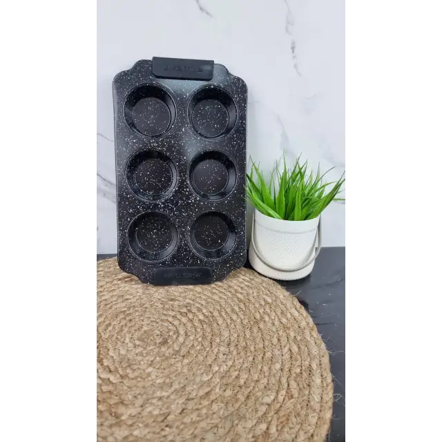 Форма для выпечки 30*18*3см с углеродистой стали с 6 отделениями 6038 ᐉ 6038 - - класная цена в ProPosud