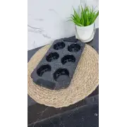 Форма для выпечки 30*18*3см с углеродистой стали с 6 отделениями 6038 ᐉ 6038 - - класная цена в ProPosud