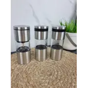 Набір ємностей для спецій 3шт 7027 ᐉ 7027 - - класна ціна в ProPosud