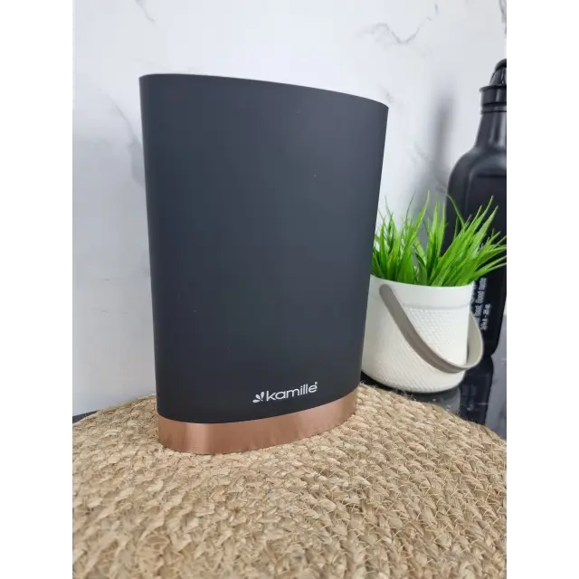 Подставка для ножей 22см с наполнителем черная 7627 ᐉ 7627 - - класная цена в ProPosud