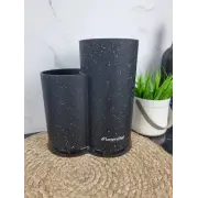 Підставка для ножів та кухонного приладдя подвiйна 22,5см (чорний,бiлий,сiрий мармур) 7607 ᐉ 7607 - - класна ціна в ProPosud