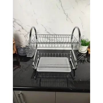 Сушарка для посуду 2-х рівнева Basic MR-1025-38 ᐉ MR-1025-38 - - класная цена в ProPosud