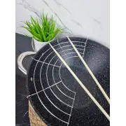 Казан чавунний WOK 4,5л антипр.покриття скл.кришка (мармур) 4807MR ᐉ 4807MR - - класна ціна в ProPosud