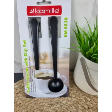 Ложка мірна для кави з затискачем+затиск 2-пр. чорний 8838 ᐉ 8838 - - класная цена в ProPosud 2