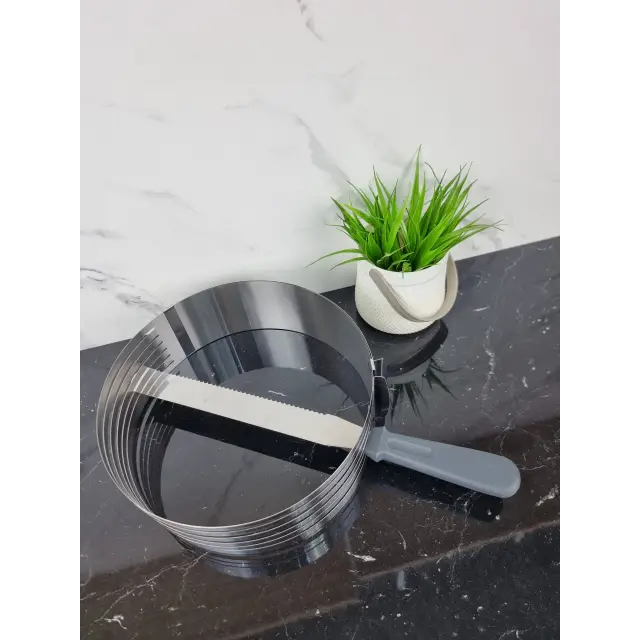 Форма для бисквита регулируемая 24,5*30см с отверстием для нарезки и ножом 7799 ᐉ 7799 - - класная цена в ProPosud