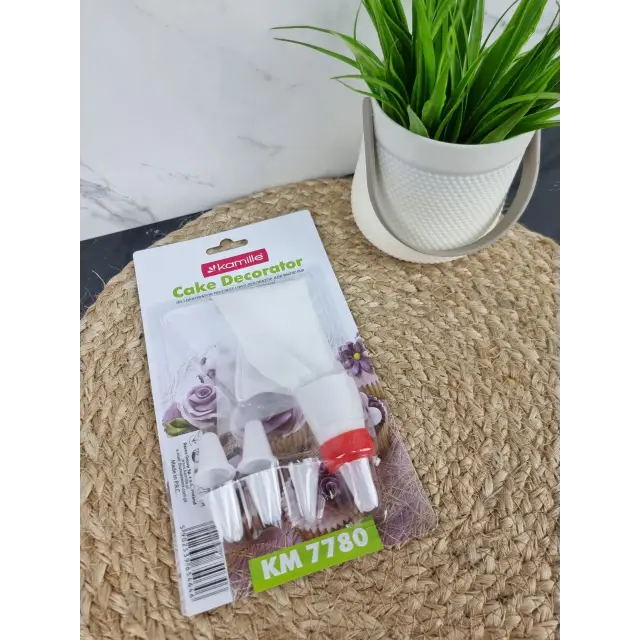 Кондитерський мішок 6 насадок+перехідник пластик 7780 ᐉ 7780 - - класна ціна в ProPosud