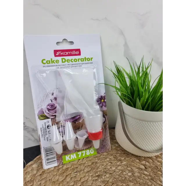 Кондитерський мішок 6 насадок+перехідник пластик 7780 ᐉ 7780 - - класна ціна в ProPosud