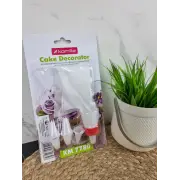 Кондитерський мішок 6 насадок+перехідник пластик 7780 ᐉ 7780 - - класна ціна в ProPosud