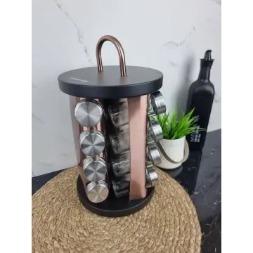 Набор емкостей для специй на круглой подставке 16шт 7041 ᐉ 7041 - - класная цена в ProPosud