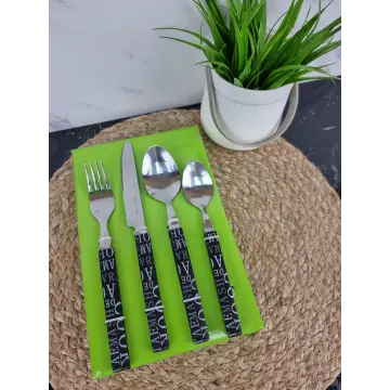 Набор столовых приборов 24-пр. с пластиковыми ручками 5245 ᐉ 5245 - - класная цена в ProPosud