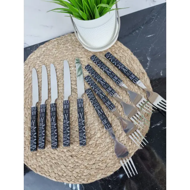 Набор столовых приборов 24-пр. с пластиковыми ручками 5245 ᐉ 5245 - - класная цена в ProPosud