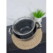 Кастрюля для фритюра 4,0л углеродистая сталь стекл.крышка 5821 ᐉ 5821 - - класная цена в ProPosud