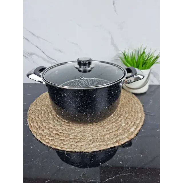 Кастрюля для фритюра 4,0л углеродистая сталь стекл.крышка 5821 ᐉ 5821 - - класная цена в ProPosud