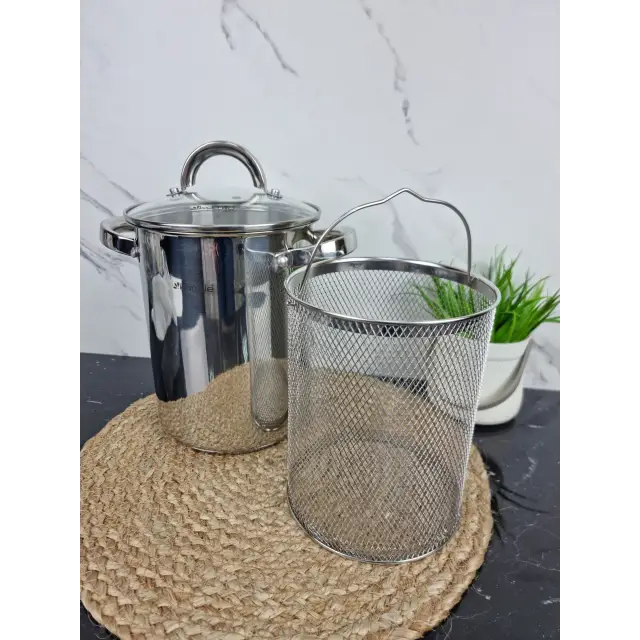 Кастрюля для спаржи 4,0л 16*21см нерж.сталь 5850 ᐉ 5850 - - класная цена в ProPosud