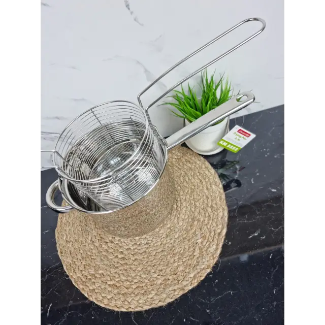 Кастрюля-фритюрница 3,5л 18*15см нерж.сталь стекл.крышка 5852 ᐉ 5852 - - класная цена в ProPosud