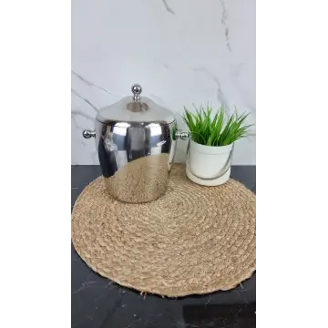 Ведро для льда 2,0л крышка 2 ручки нерж.сталь 4356 ᐉ 4356 - - класная цена в ProPosud