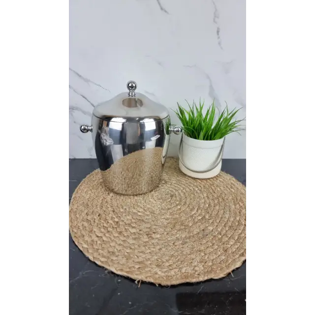 Ведро для льда 2,0л крышка 2 ручки нерж.сталь 4356 ᐉ 4356 - - класная цена в ProPosud