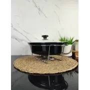 Марміт 1,5л 32,5см овальний керамічний скл.кришка Black MR-11361-74 ᐉ MR-11361-74 Black - - класная цена в ProPosud