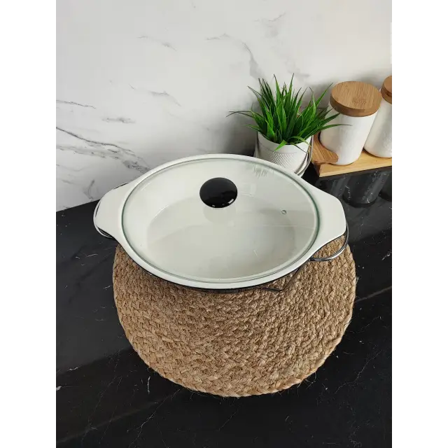 Марміт 1,5л 32,5см овальний керамічний скл.кришка Black MR-11361-74 ᐉ MR-11361-74 Black - - класная цена в ProPosud