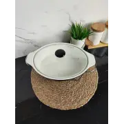 Марміт 1,5л 32,5см овальний керамічний скл.кришка Black MR-11361-74 ᐉ MR-11361-74 Black - - класная цена в ProPosud